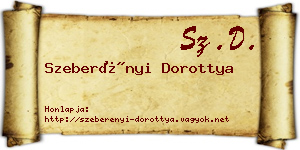 Szeberényi Dorottya névjegykártya